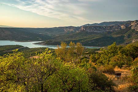 Vue Sur Le Lac Sainte Croix